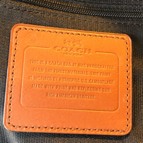 🖤💚 LIMITED EDITION RARE COACH SURREY CAMO CAMOFLAUGE SATCHEL HANDBAG - Picture 7 of 7